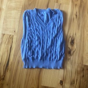 Blue sweater vest